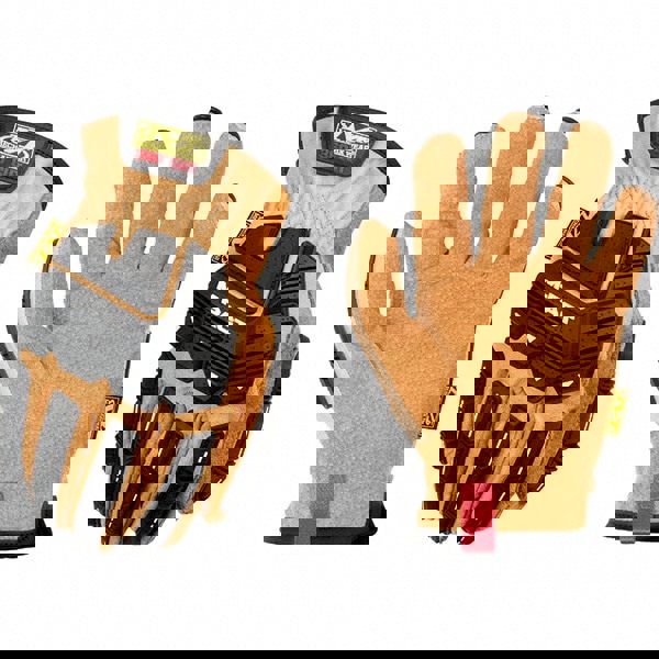 Cut-Resistant Gloves: Size M, ANSI Cut A9, Leather